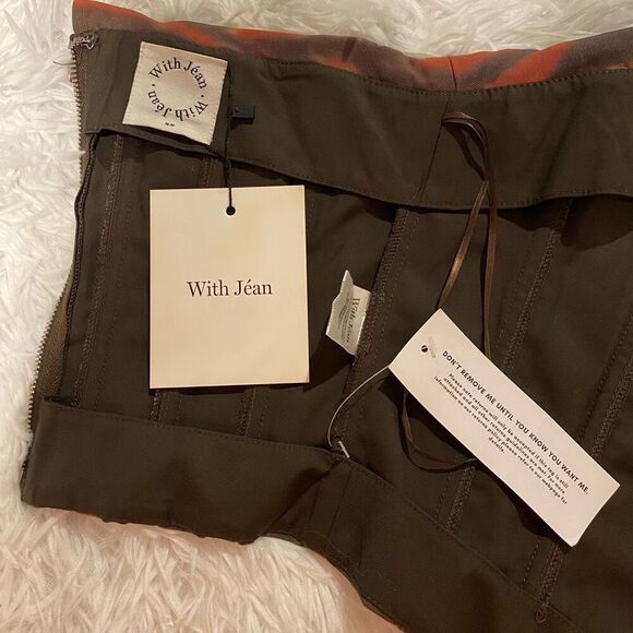 With Jean Carla Corset in NYX Red Brown Tye Dye Size XS NWT - Picture 5 of 7